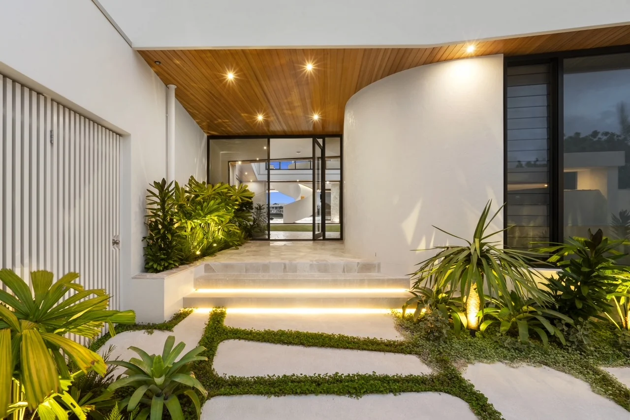 Completed bespoke poured concrete architectural element