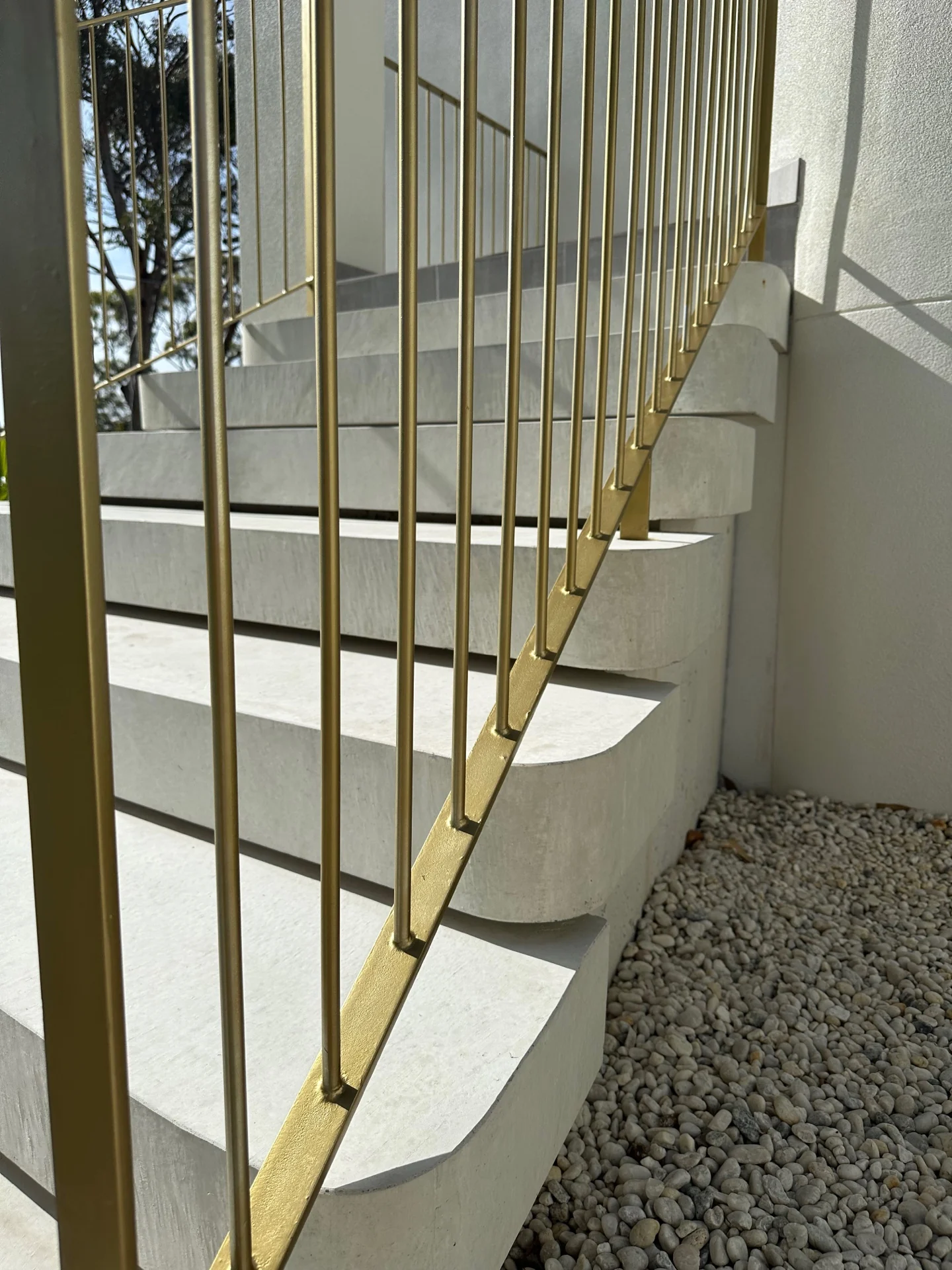 Completed poured concrete wall detail
